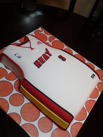 Miami Heat Jersey Cake - Cake by Rosa