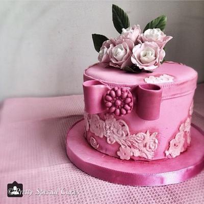 Rose gift box  - Cake by Pretty Special Cakes