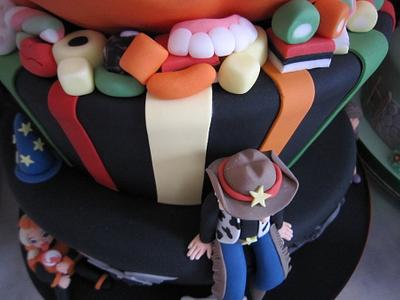 topsy turvey halloween cake - Cake by Louise Pain