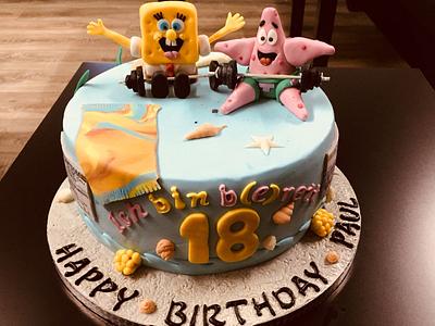 My Spongebob and Patrick Cake - Cake by Knuffy121