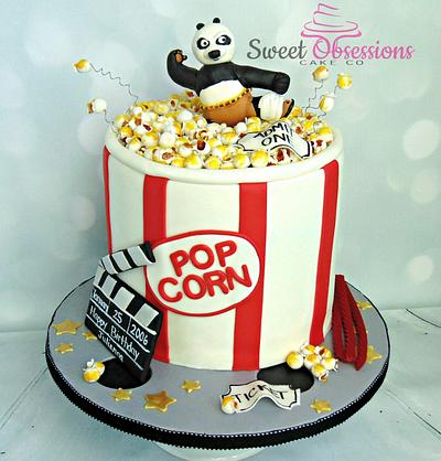 Popcorn Tub  - Cake by Sweet Obsessions Cake Co