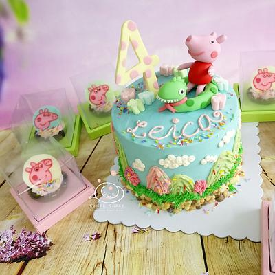 Peppa Pig - Cake by Sugar Snake Cake