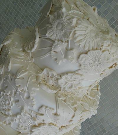 Lace Wedding Cake - Cake by Over The Top Cakes Designer Bakeshop