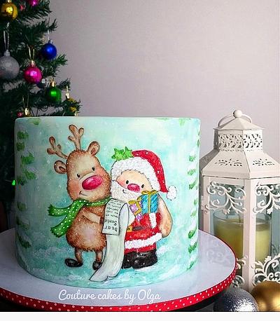 Santa - Cake by Couture cakes by Olga
