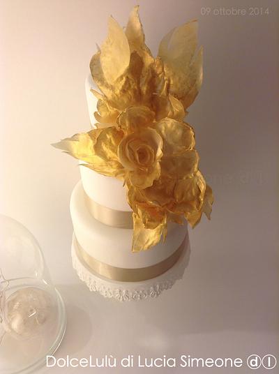 Gold Angel  - Cake by Lucia Simeone