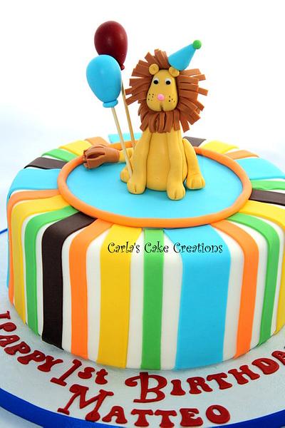 Lion Cake - 1st Birthday - Cake by Carla