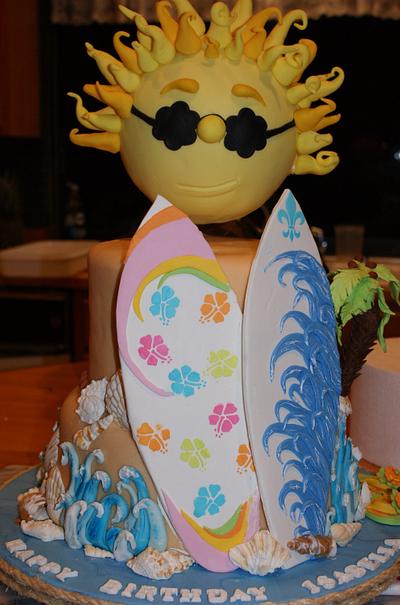 Little Surfer Girl - Cake by Margie