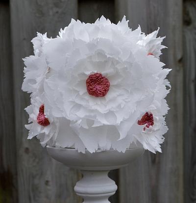 Wafer Paper Flower all over... - Cake by Severine