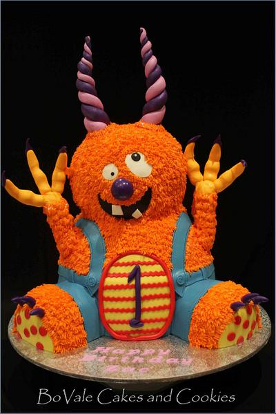 Orange Monster Cake - Cake by BoVale Cakes & Cookies