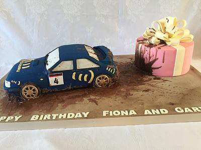 Colin McRae rally car - Cake by jen lofthouse