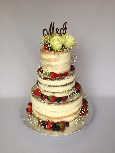 Naked wedding cake - Cake by Layla A