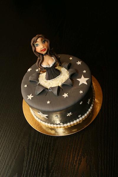 Lady in black - Cake by Rozy