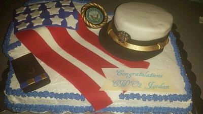 Officer Commission Ceremony Cake - Cake by toshaedibles