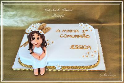 JESSICA 1 HOLY COMMUNION  - Cake by Ana Remígio - CUPCAKES & DREAMS Portugal