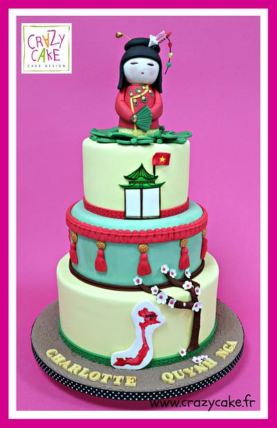 Vietnam christening cake - Cake by Crazy Cake