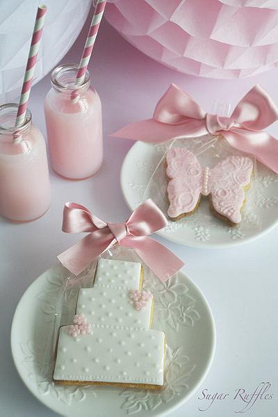 Wedding Favour Cookies - Cake by Sugar Ruffles
