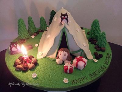 Camp themed cake - Cake by AlphacakesbyLoan 