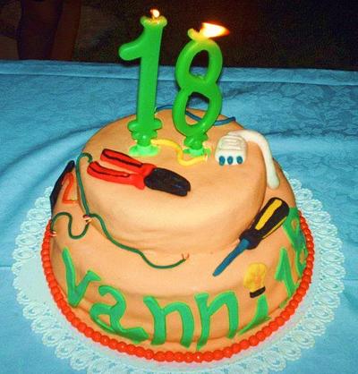Electrical 18 for a little Electrician!! - Cake by Martellotta Vanessa