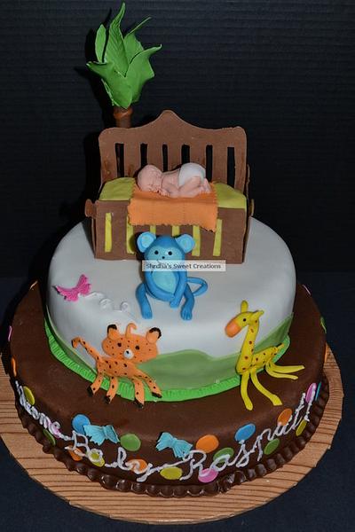 Jungle Baby Shower - Cake by ShrdhaSweetCreations