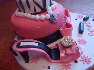 Topsy Turvy Fashionista Cake - Cake by CupNcakesbyivy
