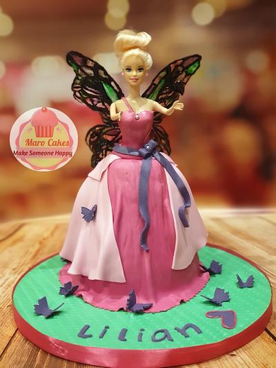 Barbie fairy dress cake - Cake by Maro Cakes