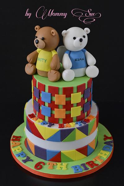 Colors and Bears - Cake by Mommy Sue