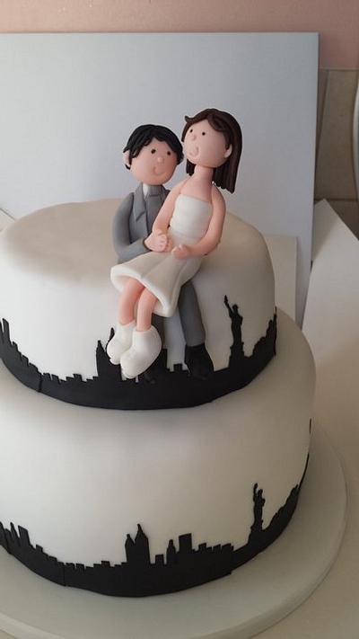 New York theme Wedding cake - Cake by Tracey Lewis