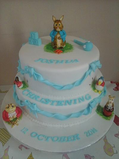 Beatrix potter themed christening cake - Cake by starcakes86