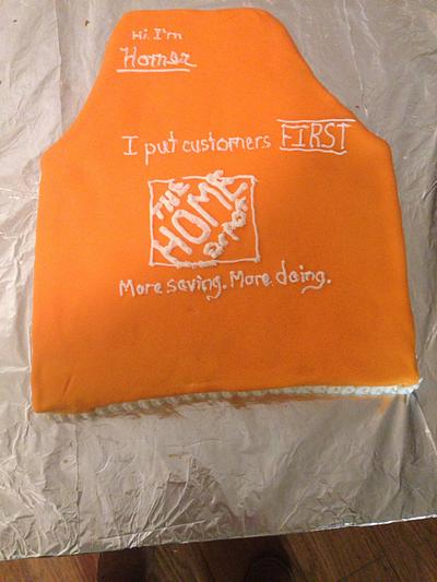 The Home Depot apron - Cake by Brinda B