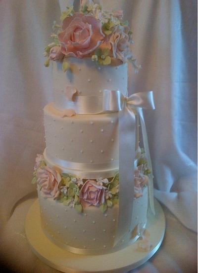 Springtime Wedding Cake. - Cake by Dulcie Blue Bakery ~ Chris