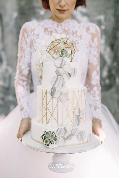 My geometry wedding cake 2 - Cake by SWEET architect