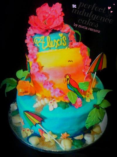 Alexis Luau: Topsy Turvy - Cake by Maria Cazarez Cakes and Sugar Art