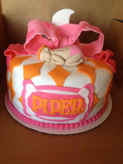 Baby shower cake - Cake by Carolyn's Creative Cakes