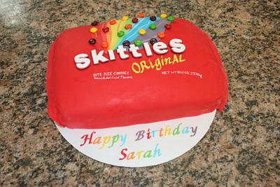 Skittles cake - Cake by Jennifer