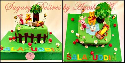 Winnie the pooh themed cake - Cake by SugaryDesires