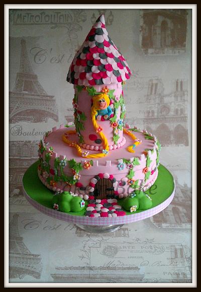 Rapunzel Castle Cake - Cake by Helenmarie's Cake Boutique