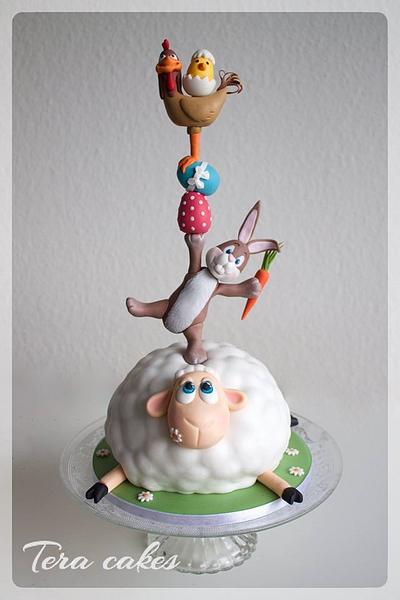 Totem Easter cake :)  - Cake by Tera cakes