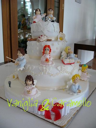 Christian Angel's Cake - Cake by VanigliaeCaramello