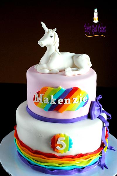 Unicorn & Rainbows - Cake by Baby Got Cakes