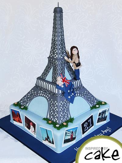 Eiffel Tower for an Aussie Travellers 21st - Cake by Inspired by Cake - Vanessa