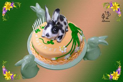 birthday cake - bunny - Cake by L