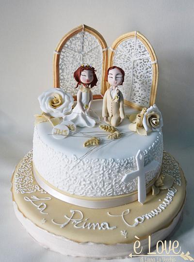 La prima comunione, First Communion - Cake by Laura