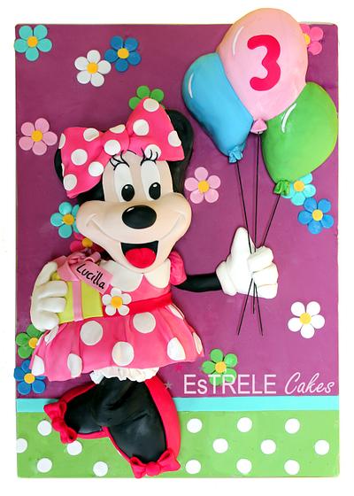 2D Minnie Mouse - Cake by Estrele Cakes 