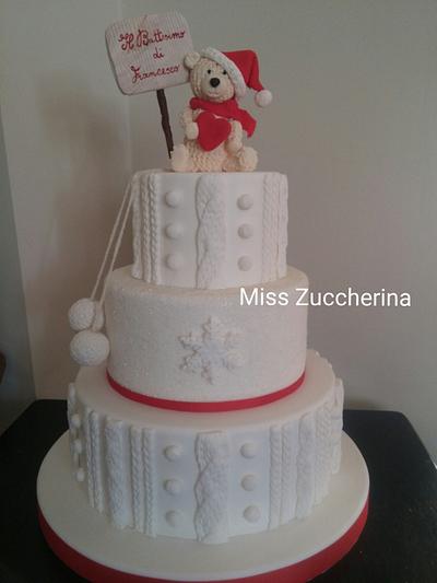 Winter baptism cake - Cake by Miss Zuccherina cake designer
