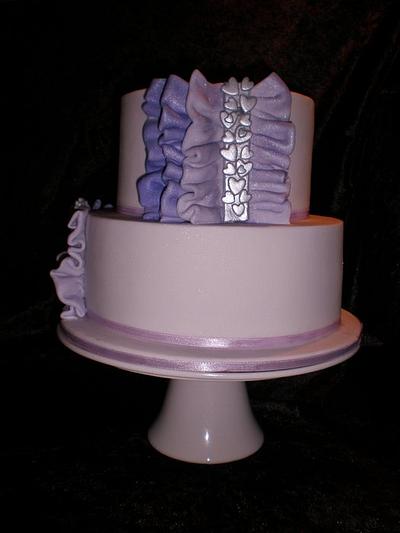 Shades of Purple Ruffles - Cake by Sugarart Cakes