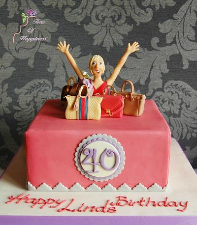 The Handbags Cake - 40th Birthday - Cake by Tiers Of Happiness