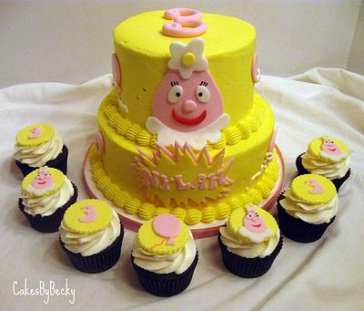 Yo Gabba Gabba Cake & Cupcakes - Cake by Becky Pendergraft