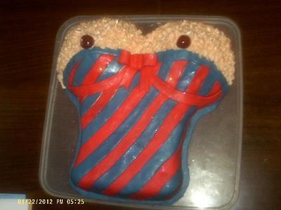 A naughty bustier cake for my dad's birthday - Cake by Marianne Barnes