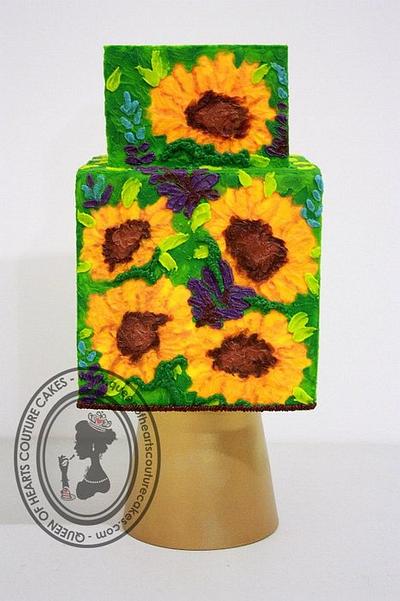 SUNFLOWERS - Cake by Queen of Hearts Couture Cakes