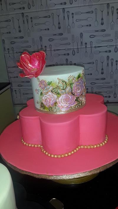 Vintage-Floral-Fantasy - Cake by Yums Cravings